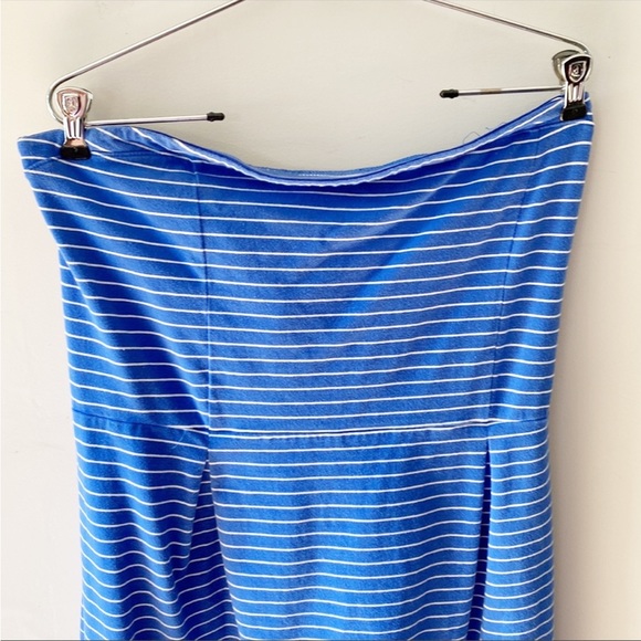 Old Navy | XL | Women’s Blue White Stripe Strapless Mini Dress - Picture 3 of 6